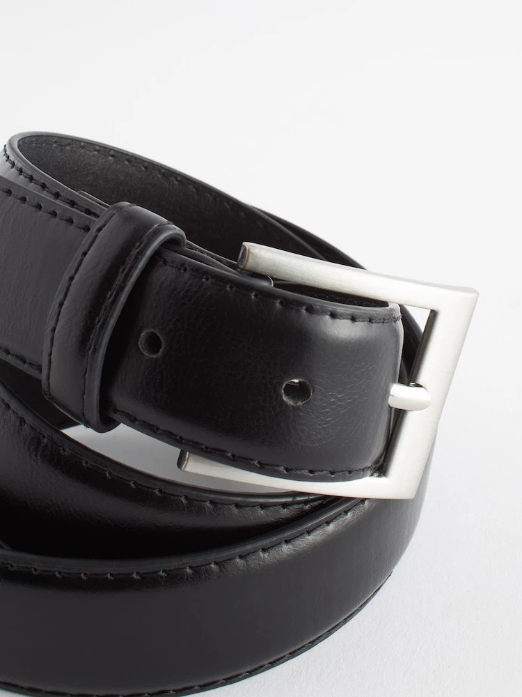 MEN STITCHED FAUX LEATHER BELTS